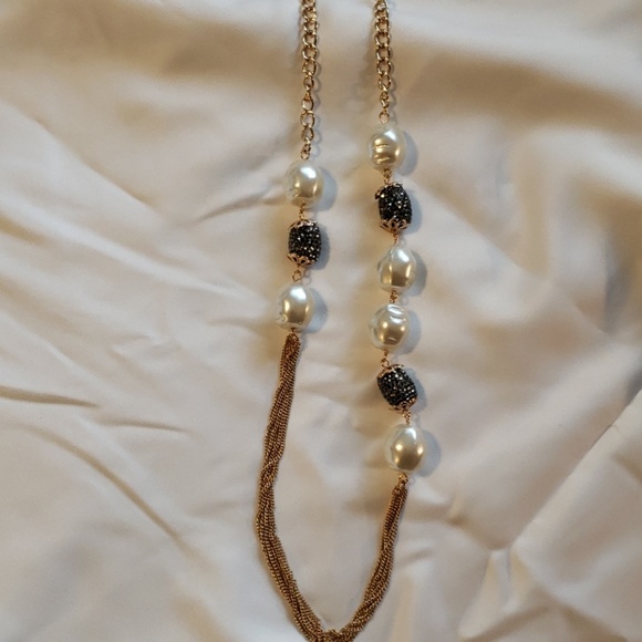 Hematite pearl long necklace - Picture 2 of 2